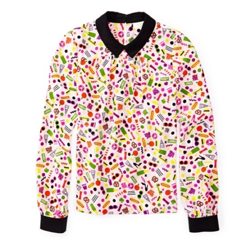 Kate Spade KSNY X Darcel Silk Top Size 4